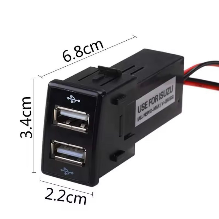 USB + วัด Volt Meter ตรงรุ่น All New Isuzu V-CROSS ปี 2012-2019 พร้อมปลั๊กตรงรุ่น พร้อมส่งจากไทย ราคา ถูกที่สุด ดีลบีเคเค แกลเลอรีภาพที่ 7