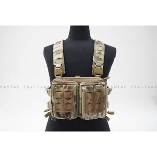 แผงหน้าปลดเร็วรุ่น Variety Chest Body Hanging จาก Pantac Ind. ประกอบกันเป็นชุดสายโยงไหล่ Chest Rig