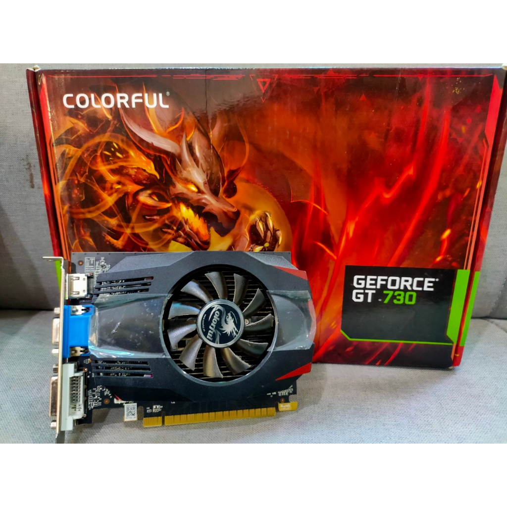 การ์ดจอ colorful  Nvidia GeForce GT730 2GD