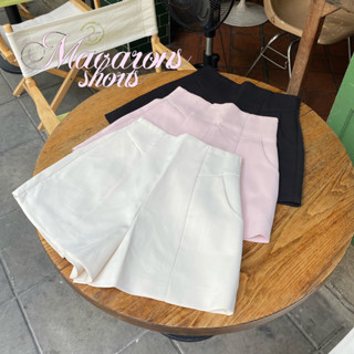 chuuchop_พร้อมส่ง(C8163)🍡🍧🍬Macarons shorts กางเกงขาสั้น มี 3 สี