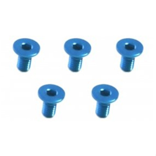 3Racing M3 x 6 AL7075 Flat Head Hex Socket - Machine (5 Pcs) TS-FSM306AL