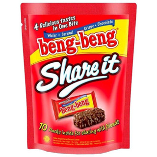 beng-beng share it เบงเบง แชร์อิท 1 ห่อ 95 กรัม มี 10 ชิ้น