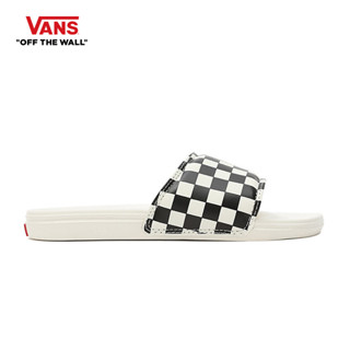 VANS LA COSTA SLIDE-ON - CHECKERBOARD BLACK/MARS รองเท้า ผ้าใบ VANS ชาย หญิง (รองเท้าเป็นไซส์ US WOMEN)