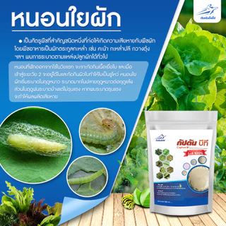 กัปตันบีที สูตรเข้มข้นเชื้อ 2 เท่า อัพอาหารเชื้อ บาซิลลัส ทูริงเยนซิส แบบผง(100กรัม) ปลอดภัย 100%