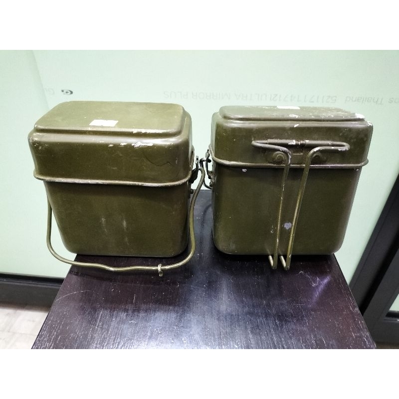 หม้อสนามรุ่นไปรบสงครามเวียดนาม(หูกลม ทรงเหลี่ยม) - รูปที่ 2