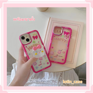 🎁ส่งของขวัญ🎁เคสไอโฟน สำหรับ 11 13 for iPhone Case 14 12 Pro Max น่ารัก แมว พร้อมขาตั้ง กันกระแทก ปกป้อง เคสโทรศัพท์