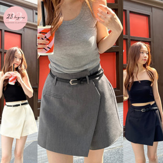 Babe Skirt กระโปรงกางเกง กระโปรงกางเกงเอวสูง (8015)