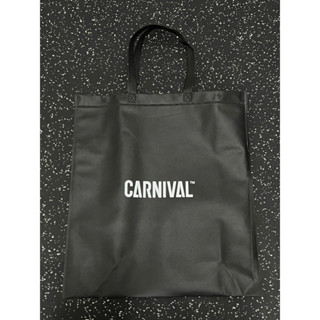 [ มือ1 ของแท้ พร้อมส่ง ] ถุงผ้า carnival มี size กลาง ใหญ่ สีดำ