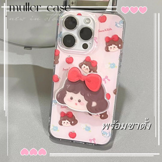 📦จัดส่งภายใน 24 ชม📦เคสไอโฟน iphone 11 14 Pro Max ins น่ารัก หูกระต่าย สาว ขาตั้ง เคส iphone 12 13 Pro Case for iPhone