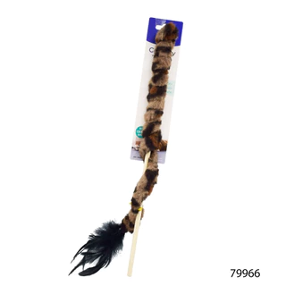 [79966] Kanimal Cat Teaser Toy ของเล่นแมว ไม้ล่อแมว รุ่นไม้ชนิดพันขน ยาวพิเศษ สำหรับแมวทุกวัย ความยาวสูงสุด 115 ซม.