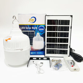 JMF ใหม่หลอดไฟตุ้มโซล่าเซลล์ ขนาด535 วัตต์ หลอดไฟพกพา LED แสงขาว หลอดไฟโซล่าเซล ไฟหลอดตุ้ม ไฟจัมโบ้