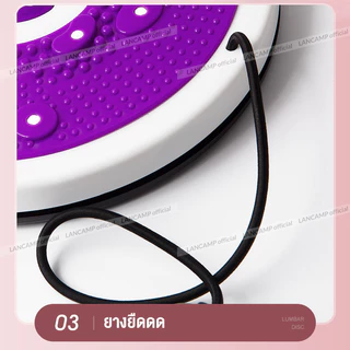 จานหมุนทวิสต์ จานบิดเอว เอวเอส เครื่องออกกำลังกาย คาร์ดิโอ พร้อมเชือกยางยืด