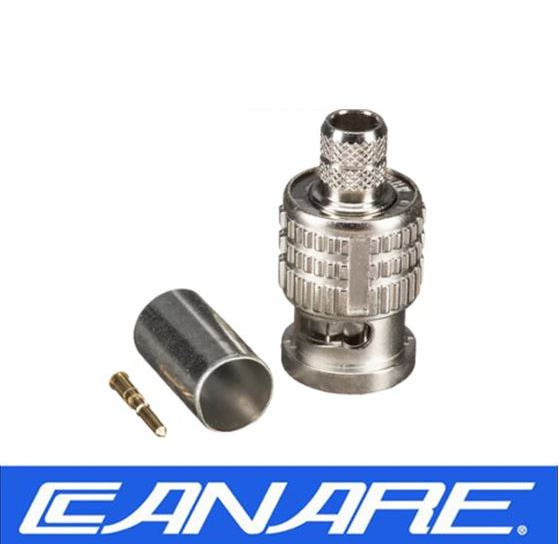 Canare BNC Connector - 75 ohm BNC Crimp Plugs (Straight Type) ยี่ห้อ Canare หัว BNC แบบหนีบคุณภาพสูง
