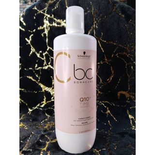 Schwarzkopf ครีมนวด Q10 ผมแข็งแรง ลดขาดง่าย BC Bonacure Q10+ Time Restore Conditioner 1000ml สำหรับผมที่แห้งเปราะขาดง่าย