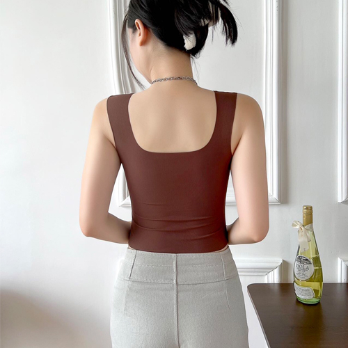 ครอปเสื้อกล้าม  เสื้อครอปไร้ขอบ ชุดชั้นใน สปอร์ตบรา ผ้าลื่น  เย็นสบาย  พร้อมส่ง รุ่น L1084 - รูปที่ 5