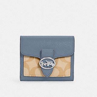 GEORGIE SMALL WALLET IN SIGNATURE CANVAS (COACH 7250)