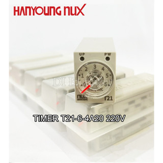 Timer T21-3-4A20 ,Timer T21-6-4A20 220v ยี่ห้อ HANYOUNG NUX