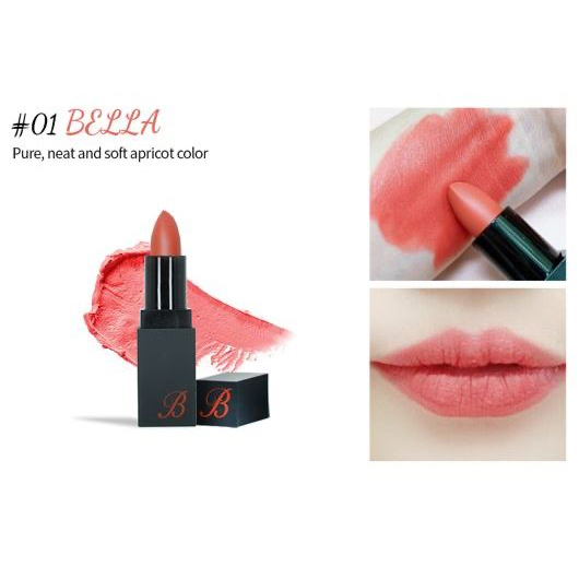 BL secret (BELLA) ลิปเกาหลีแท้ ลิปสติกเนื้อแมท ลิปแมท นำเข้าจากประเทศเกาหลี Soft matte lipstick ลิปไ