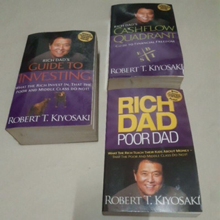 หนังสือธุรกิจและการลงทุน Rich dad poor dad Robert t. kiyosaki,rich dad’s cashflow quadrant,Rich dad’s guide to investing