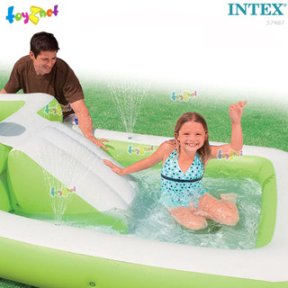 Intex สระครอบครัวสไลด์แอนด์ฟันเซ็นเตอร์ 3.15 x 1.57 x 0.48 ม. รุ่น 57487