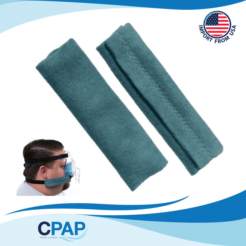 SnuggleStrap CPAP Mask Strap Comfort Pads แผ่นหุ้มสายรัดหน้ากาก CPAP ทำให้การสวมใส่หน้ากากนุ่มสบายขึ้น บรรจุ 2 ชิ้น