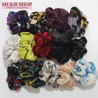 ยางรัดผม ยางมัดผม หนังยาง ทรง โดนัท คละสี Mukie shop DIY