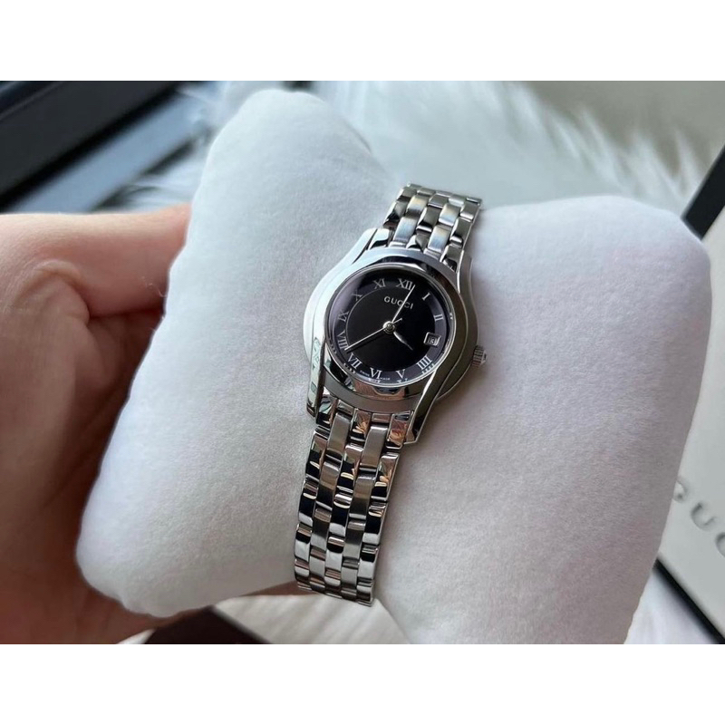 Gucci 5500L Black Dial Lady Size