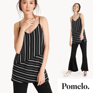 ส่งต่อ Pomelo - Striped Asymmetric Cami Tank XS แท้100% From1,090.- 23/189(top)