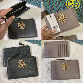 🎀 (สด-ผ่อน) ใส่บัตร Tory Burch 141006 สีเทา สีดำ ใส่แบงค์พับครึ่งได้