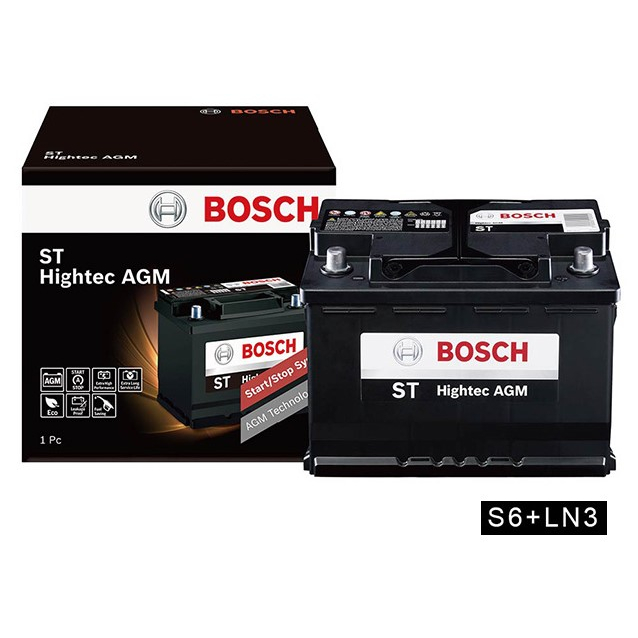 BOSCH AGM LN3 DIN70 ST Hightec#LN3AGM# รับประกัน15เดือน#แบตเตอรี่แห้ง# 70แอมป์ #แบตเตอรี่รถยนต์# AMS