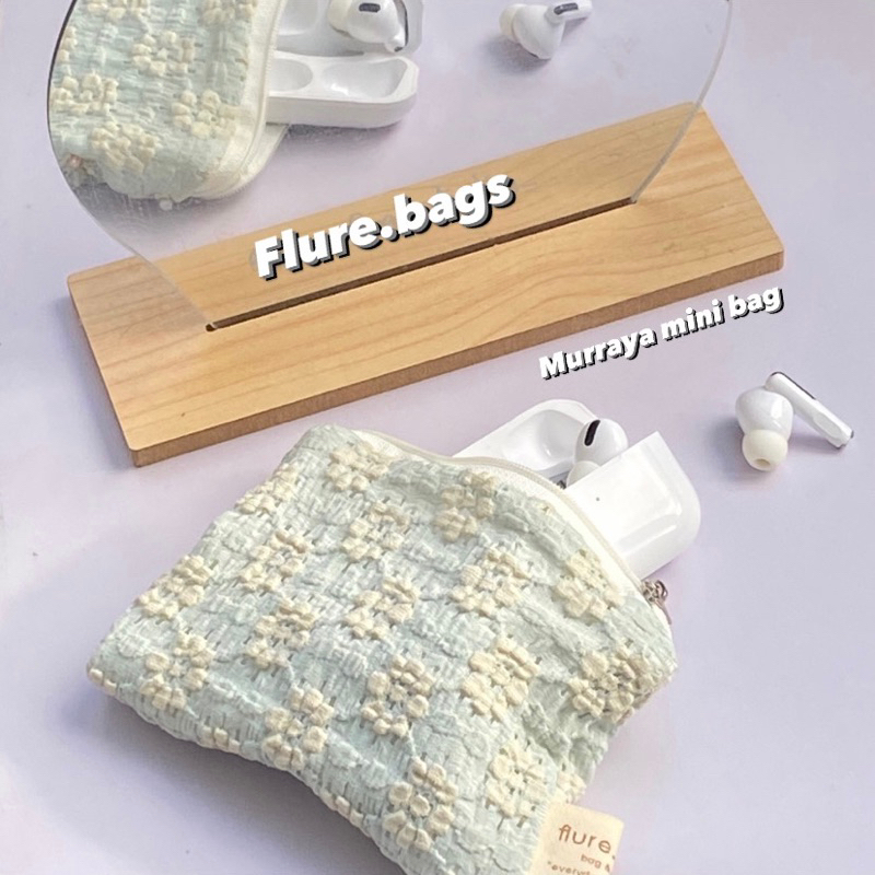 กระเป๋าซิปขนาดเล็ก ใส่เหรียญ ใส่หูฟัง รุ่น murraya สีพาสเทล