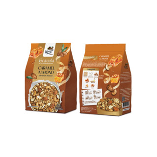 Younger Farm กราโนล่า ธัญพืชอบกรอบ รสคาราเมล อัลมอนด์ 200 กรัม Granola Caramel almond 200 g