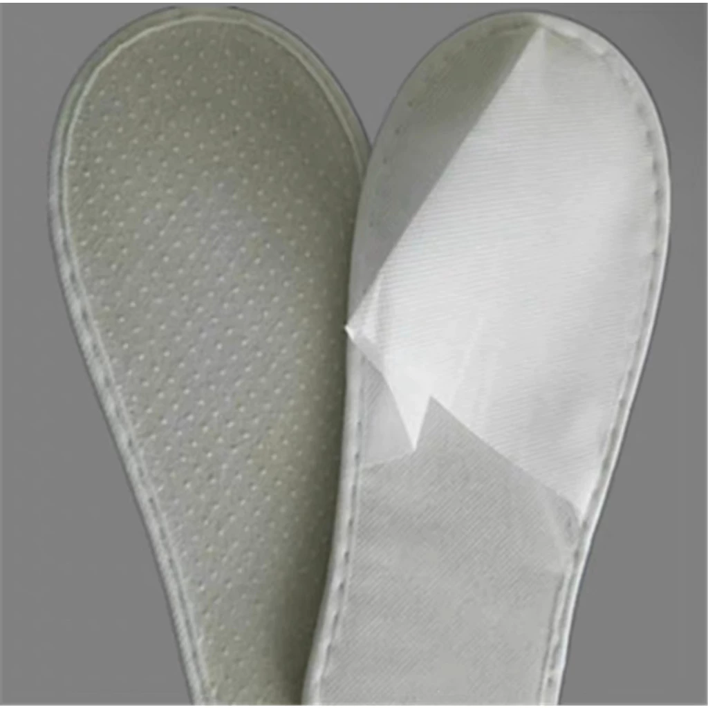 SHO-WHITESLIPP🩰รองเท้า Slipper แบบใช้แล้วทิ้ง  รองเท้าแตะโรงแรมสีขาว เนื้อบาง พื้นกันลื่น ของใช้ในโรงแรม (1คู่) 🩰 thumbnail 8