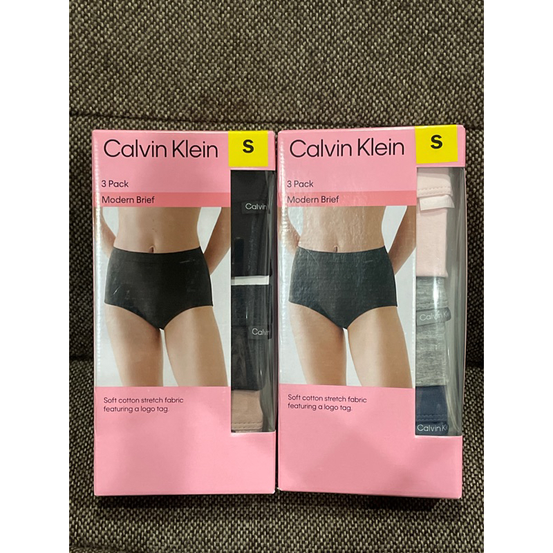 Calvin Klein Women's Modern Modern Brief 3-Pack size S กางเกงในผู้หญิง Calvin Klein รุ่น Modern Brief แบ่งขาย กกนck