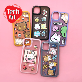 OppoA15 A16 A17 A78 Reno7Z 8T/Vivo Y11/12/15/17 Y20/20s/12sY21Y22เคสนิ่ม TPU กันเลนส์กล้องเงา ด้านหลังขุ่นพิม