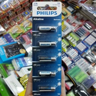 ถ่านรีโมท Philips อัลคาไลน์ 27A 12V ของใหม่ของแท้