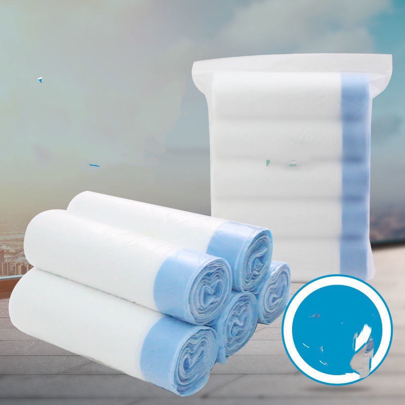 Queen mallshop ถุงขยะพลาสติกพร้อมสายหูหิ้ว ขนาด 45 * 50 Cm. (กว้าง * สูง) 1ม้วนมี15ถุง สีฟ้า LJD05 - รูปที่ 2