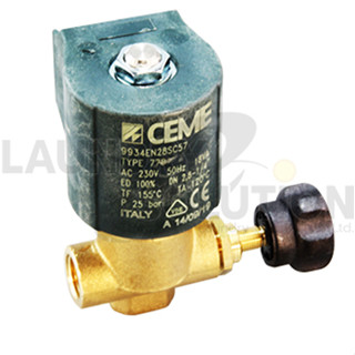 Steam Solenoid Valve CEME with Regulation 1/4″ สตีมโซลินอยด์เตารีด ยี่ห้อซีมี่ ขนาด 1/4 นิ้ว