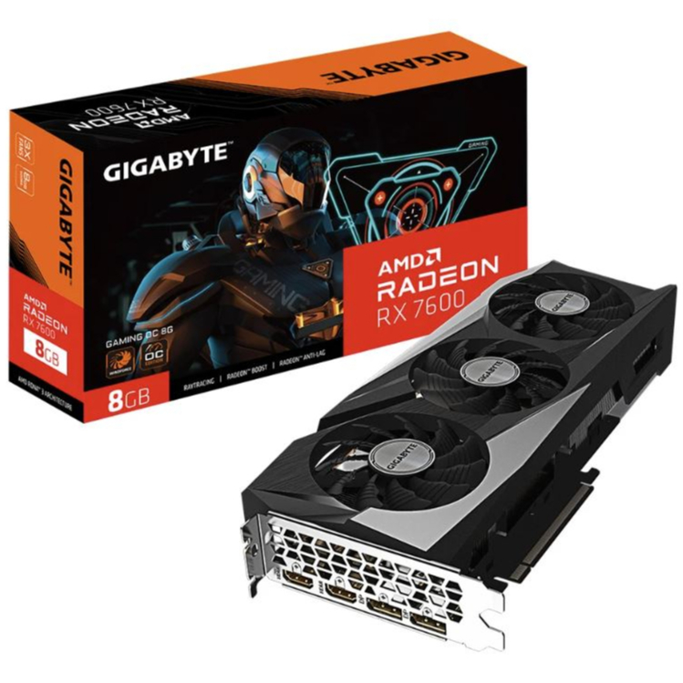 GIGABYTE RX7600 GAMING OC 8GB GDDR6