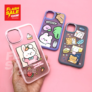 Oppo A15/A16/A17/A78 5G./Reno7z 5G./Reno8T 5G. Vivo Y12/Y17/Y20 เคสนิ่ม TPU กันเลนส์กล้องเงา ด้านหลังขุ่นพิมพ์ลายการ์ตูน