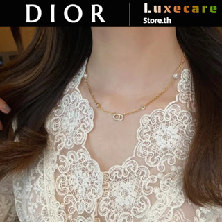 ถูกที่สุด ของแท้ 100%/ดิออร์Dior CLAIR D LUNE Necklace CD necklace สุภาพสตรี / สร้อยคอ