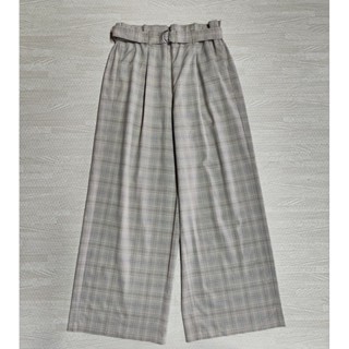 GU กางเกงเอวสูง ทรงคูลอต ขากระบอกใหญ่ Size L มือ2