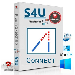 [E51] S4U Connect 3.2.0 ( ปลั๊กอินเครื่องมือเชื่อมต่อ ) | Plugin for Sketchup 2017-2023 | Extensions