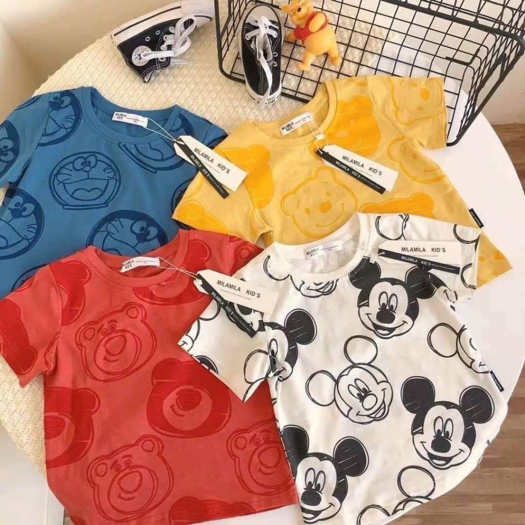 พร้อมส่ง เสื้อเด็กดิสนี่ เสื้อลายการ์ตูนสุดคิ้วท์