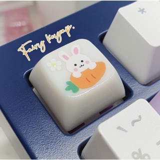 Keycap คีย์แคป Milky ไฟลอด ลายน่ารัก ราคาต่อชิ้น สำหรับ Mechanical​ Keyboard (XDA profile)​