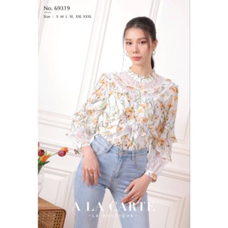 alacarte เสื้อผ้าชีฟอง ไซส์  Xl รอบอก 42 นิ้ว