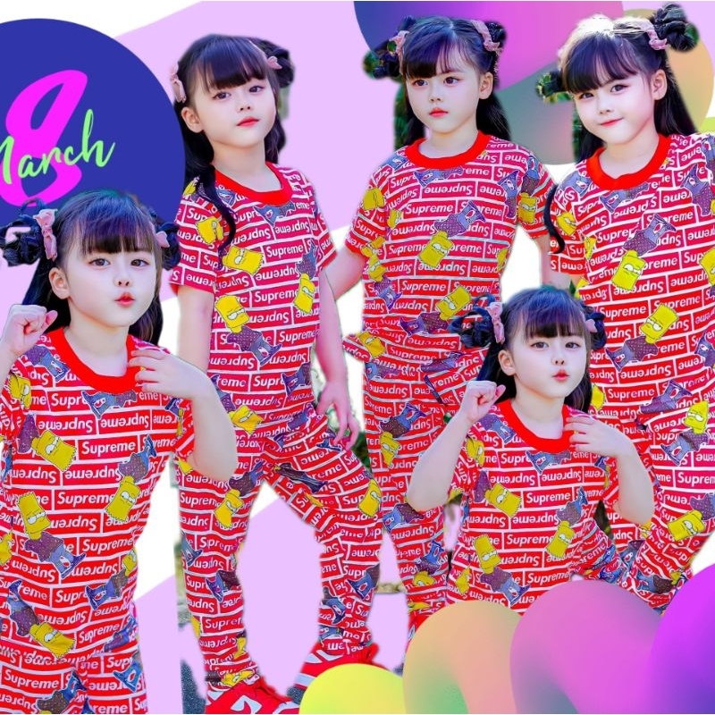 ชุดเด็กใส่สบายไม่ร้อนงานน่ารักลายสุพรีมH6