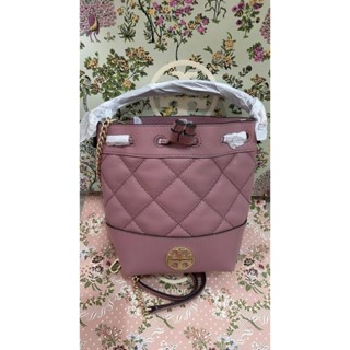 Tory Burch #Willa Mini Bucket Bag
 สีชมพู Pink Magnolia