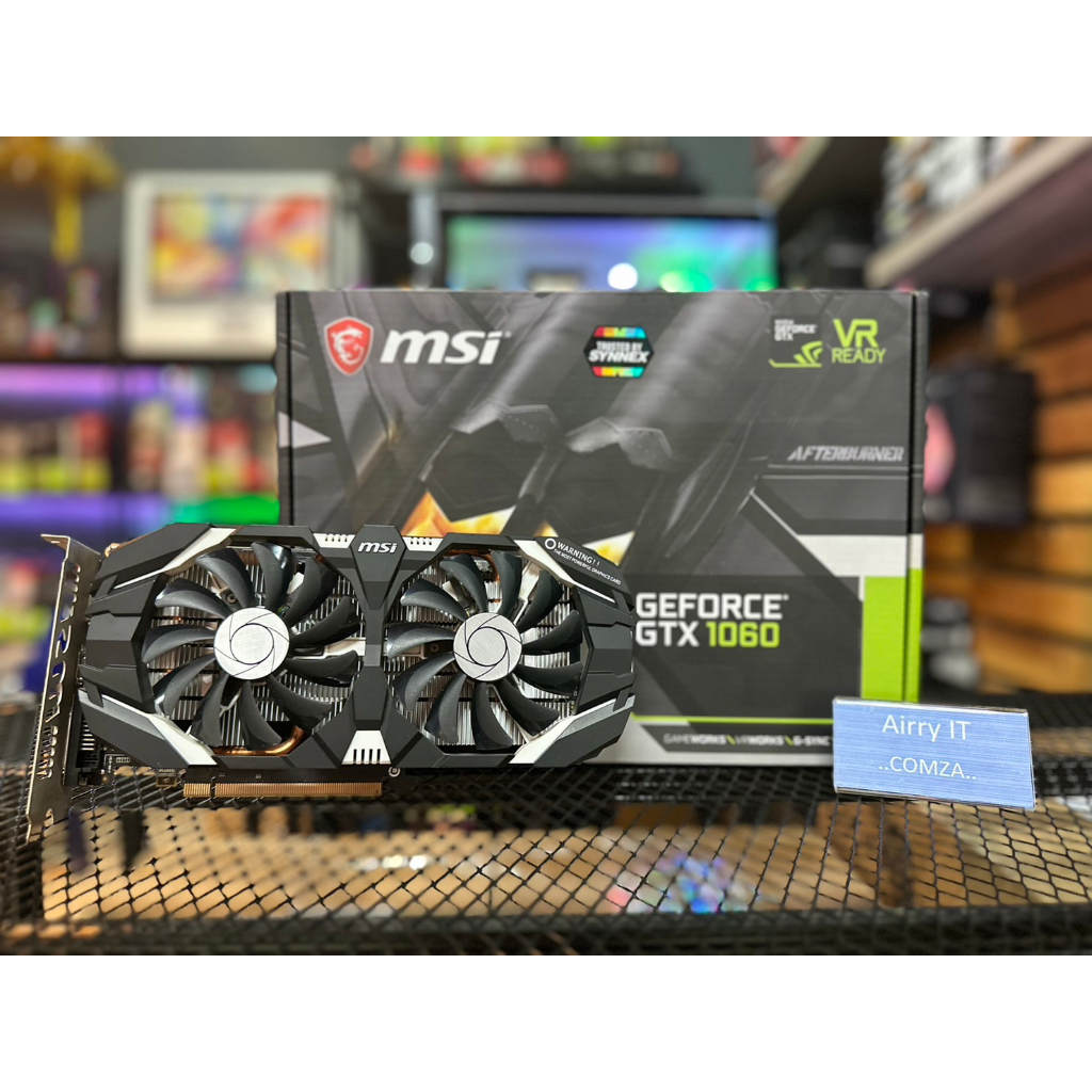 การ์ดจอ GTX 1060 3GB 2พัดลม ต่อไฟเพิ่ม 6pin