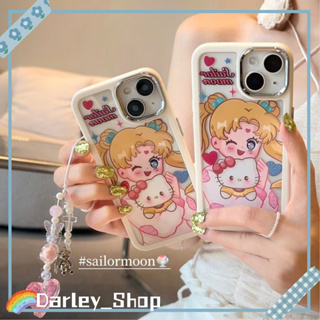 เคสไอโฟน iphone 11 14 Pro Max การ์ตูน สาวสวย โปร่งแสง พร้อมโซ่ ขอบเต็ม ป้องกันการตก เคส iphone 12 13 Pro Case for iPhone